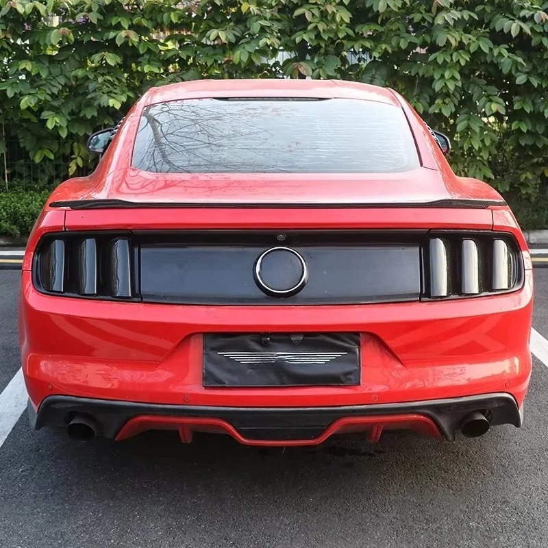 2015-2023  Mustang Carbon Fiber Rear Spoiler Ducktail Deck Tail Wing Accessories Body Kit